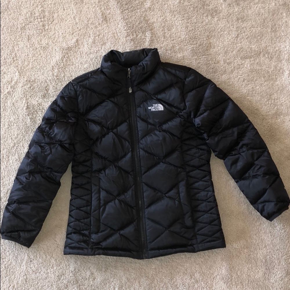 Girl’s North Face 550 Puffer Coat in Black